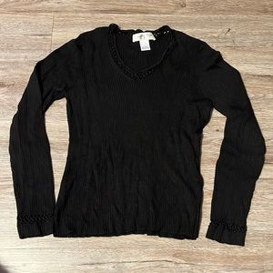 Judith Hart Vintage Ribbed Silk Top